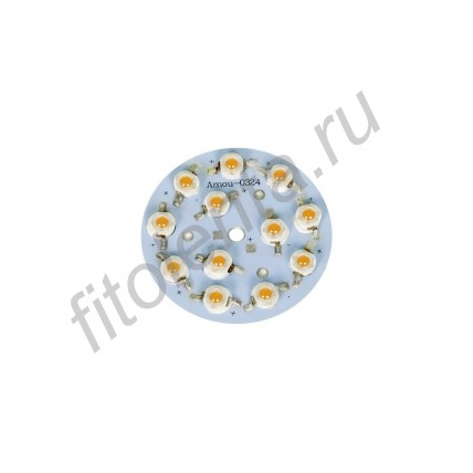LED фитосборка круглая на 3-ваттных светодиодах общей мощностью 36Вт