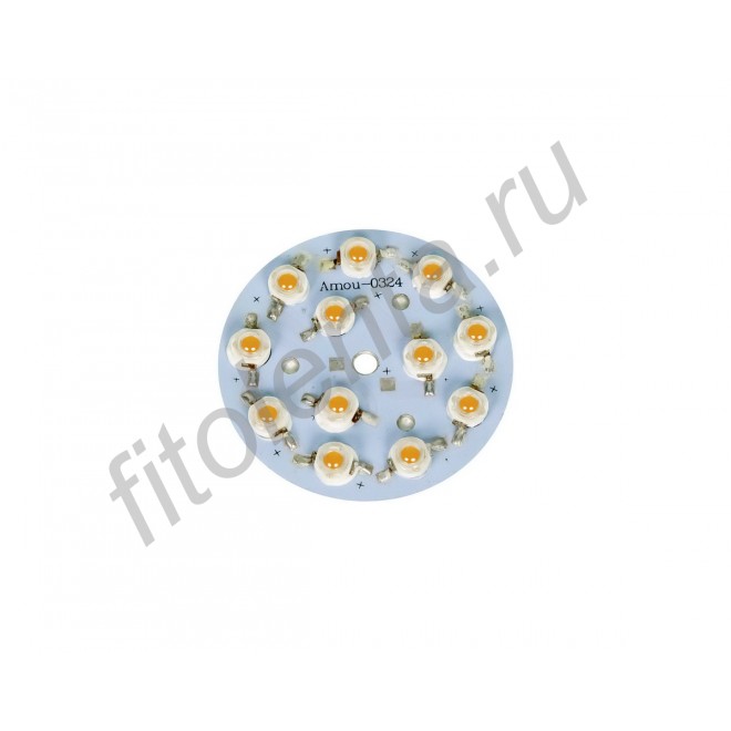 LED фитосборка круглая на 3-ваттных светодиодах общей мощностью 36Вт
