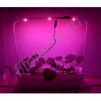 Лампа из полноспектровых фито светодиодов для выращивания рассады "Акрукс"